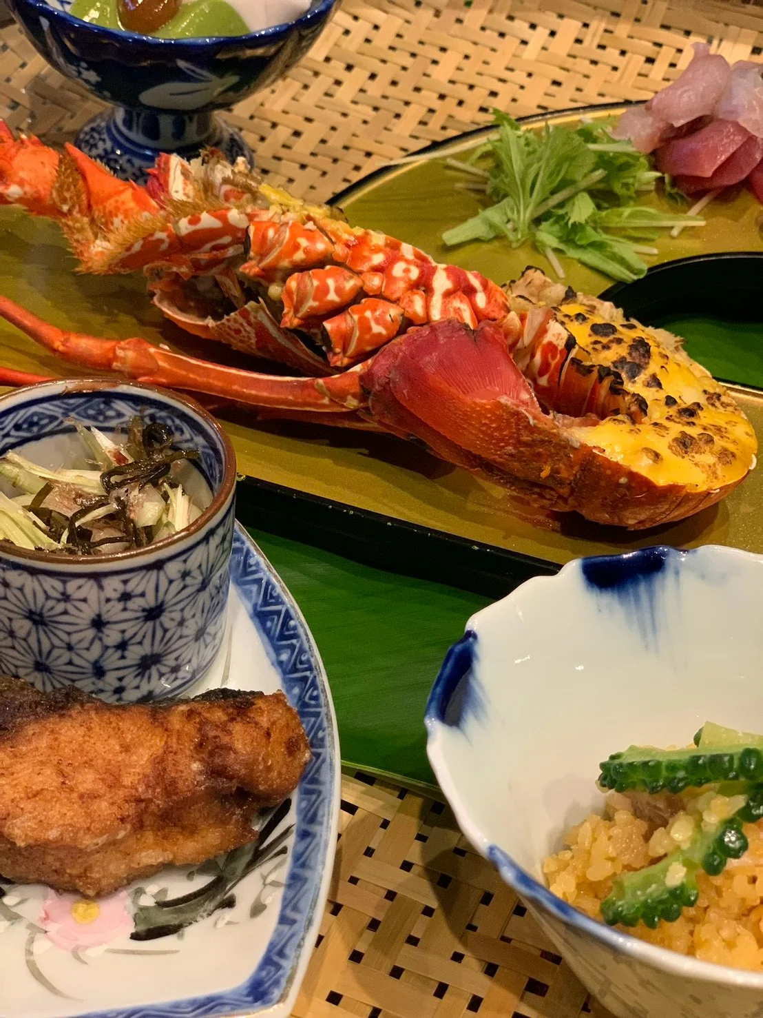 島で味わう魚介の料理
